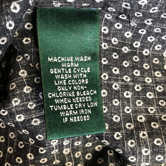 Lauren Jeans Co Black White Tuxedo Blouse - Picture 9 of 16